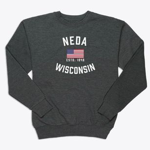 Neda Wisconsin Patriot Premium Crewneck Sweatshirt