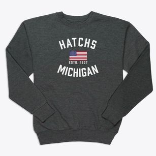 Hatchs Michigan Patriot Premium Crewneck Sweatshirt