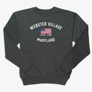 Webster Village Maryland Patriot Premium Crewneck Sweatshirt