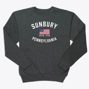 Sunbury Pennsylvania Patriot Premium Crewneck Sweatshirt