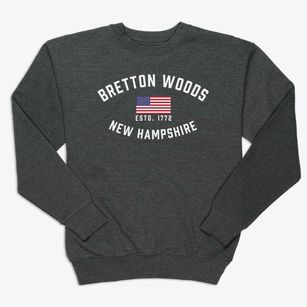 Bretton Woods New Hampshire Patriot Premium Crewneck Sweatshirt