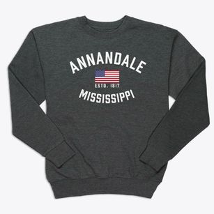 Annandale Mississippi Patriot Premium Crewneck Sweatshirt