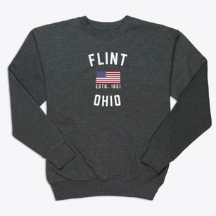 Flint Ohio Patriot Premium Crewneck Sweatshirt
