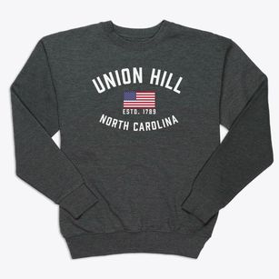 Union Hill North Carolina Patriot Premium Crewneck Sweatshirt