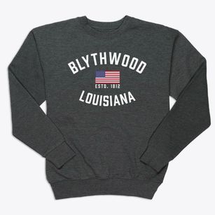 Blythwood Louisiana Patriot Premium Crewneck Sweatshirt