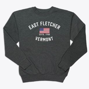 East Fletcher Vermont Patriot Premium Crewneck Sweatshirt