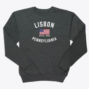 Lisbon Pennsylvania Patriot Premium Crewneck Sweatshirt