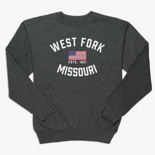 West Fork Missouri Patriot Premium Crewneck Sweatshirt