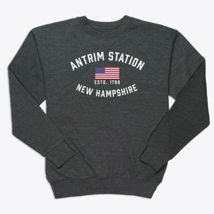 Antrim Station New Hampshire Patriot Premium Crewneck Sweatshirt