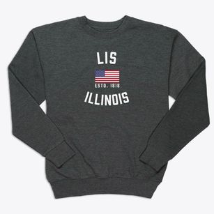 Lis Illinois Patriot Premium Crewneck Sweatshirt