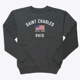 Saint Charles Ohio Patriot Premium Crewneck Sweatshirt
