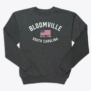 Bloomville South Carolina Patriot Premium Crewneck Sweatshirt