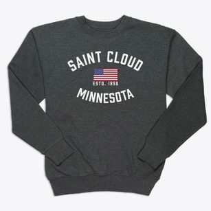 St. Cloud Minnesota Patriot Premium Crewneck Sweatshirt