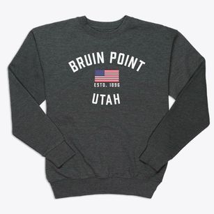 Bruin Point Utah Patriot Premium Crewneck Sweatshirt