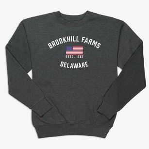 Brookhill Farms Delaware Patriot Premium Crewneck Sweatshirt