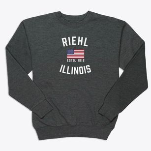 Riehl Illinois Patriot Premium Crewneck Sweatshirt