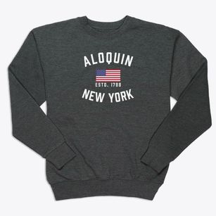 Aloquin New York Patriot Premium Crewneck Sweatshirt