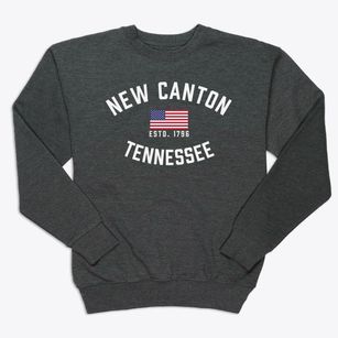 New Canton Tennessee Patriot Premium Crewneck Sweatshirt