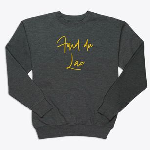 Fond Du Lac Wisconsin Freestyle Premium Crewneck Sweatshirt