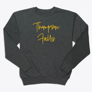 Thompson Falls Montana Freestyle Premium Crewneck Sweatshirt
