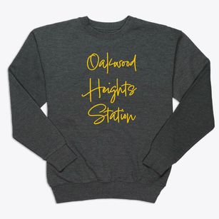Oakwood Heights Station New York Freestyle Premium Crewneck Sweatshirt
