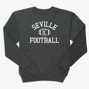 Seville Illinois Football Premium Crewneck Sweatshirt