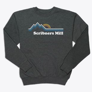 Scribners Mill Maine Mountain View Premium Crewneck Sweatshirt