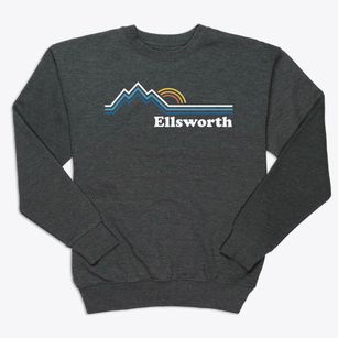 Ellsworth Maine Mountain View Premium Crewneck Sweatshirt