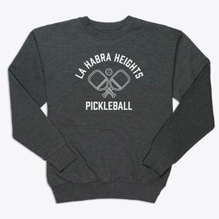 La Habra Heights California Pickleball Premium Crewneck Sweatshirt
