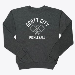 Scott City Kansas Pickleball Premium Crewneck Sweatshirt