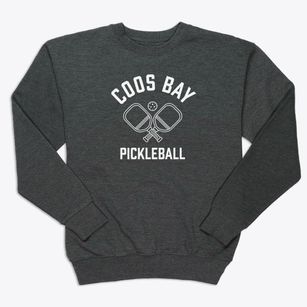 Coos Bay Oregon Pickleball Premium Crewneck Sweatshirt
