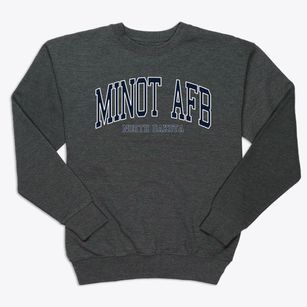 Minot Afb North Dakota Traditional Premium Crewneck Sweatshirt