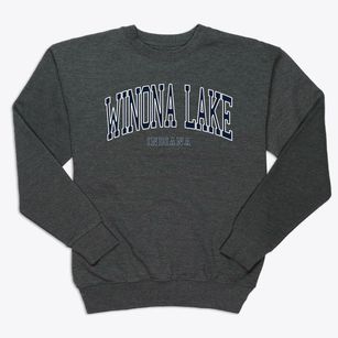 Winona Lake Indiana Traditional Premium Crewneck Sweatshirt