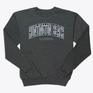 Huntington Beach California Traditional Premium Crewneck Sweatshirt
