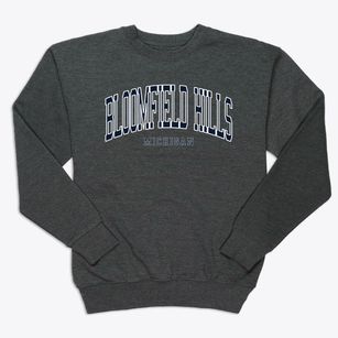 Bloomfield Hills Michigan Traditional Premium Crewneck Sweatshirt