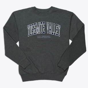 Yosemite Valley California Traditional Premium Crewneck Sweatshirt