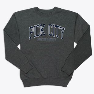 Pick City North Dakota Traditional Premium Crewneck Sweatshirt