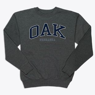 Oak Nebraska Traditional Premium Crewneck Sweatshirt