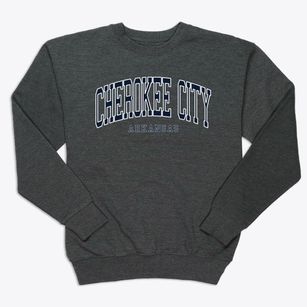 Cherokee City Arkansas Traditional Premium Crewneck Sweatshirt