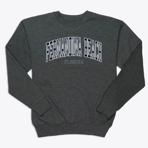 Fernandina Beach Florida Traditional Premium Crewneck Sweatshirt