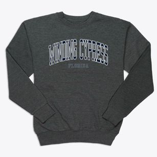 Winding Cypress Florida Traditional Premium Crewneck Sweatshirt