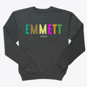 Emmett Idaho Color Pop Premium Crewneck Sweatshirt