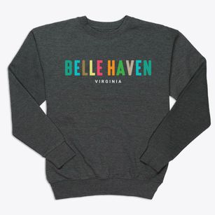 Belle Haven Virginia Color Pop Premium Crewneck Sweatshirt