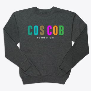 Cos Cob Connecticut Color Pop Premium Crewneck Sweatshirt