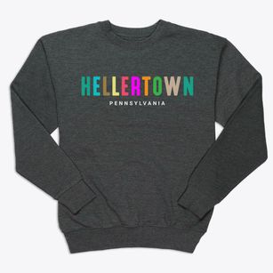 Hellertown Pennsylvania Color Pop Premium Crewneck Sweatshirt