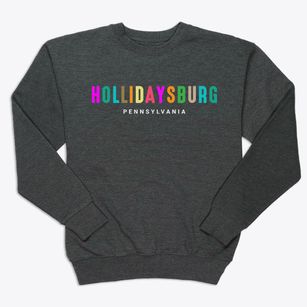 Hollidaysburg Pennsylvania Color Pop Premium Crewneck Sweatshirt
