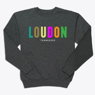 Loudon Tennessee Color Pop Premium Crewneck Sweatshirt