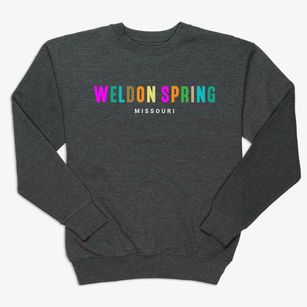 Weldon Spring Missouri Color Pop Premium Crewneck Sweatshirt