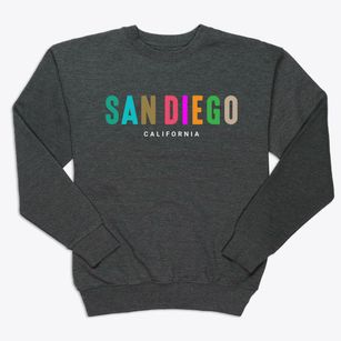 San Diego California Color Pop Premium Crewneck Sweatshirt