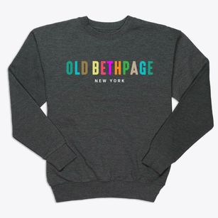 Old Bethpage New York Color Pop Premium Crewneck Sweatshirt